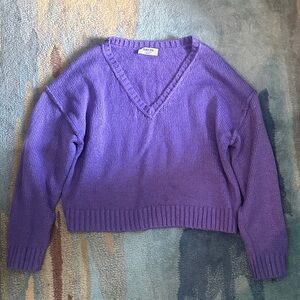 Double Zero Lavender V-Neck Sweater